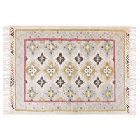 TEPPICH geflochten Terkos 230/160 cm - Multicolor, Naturmaterialen (160/230cm) - Beliani