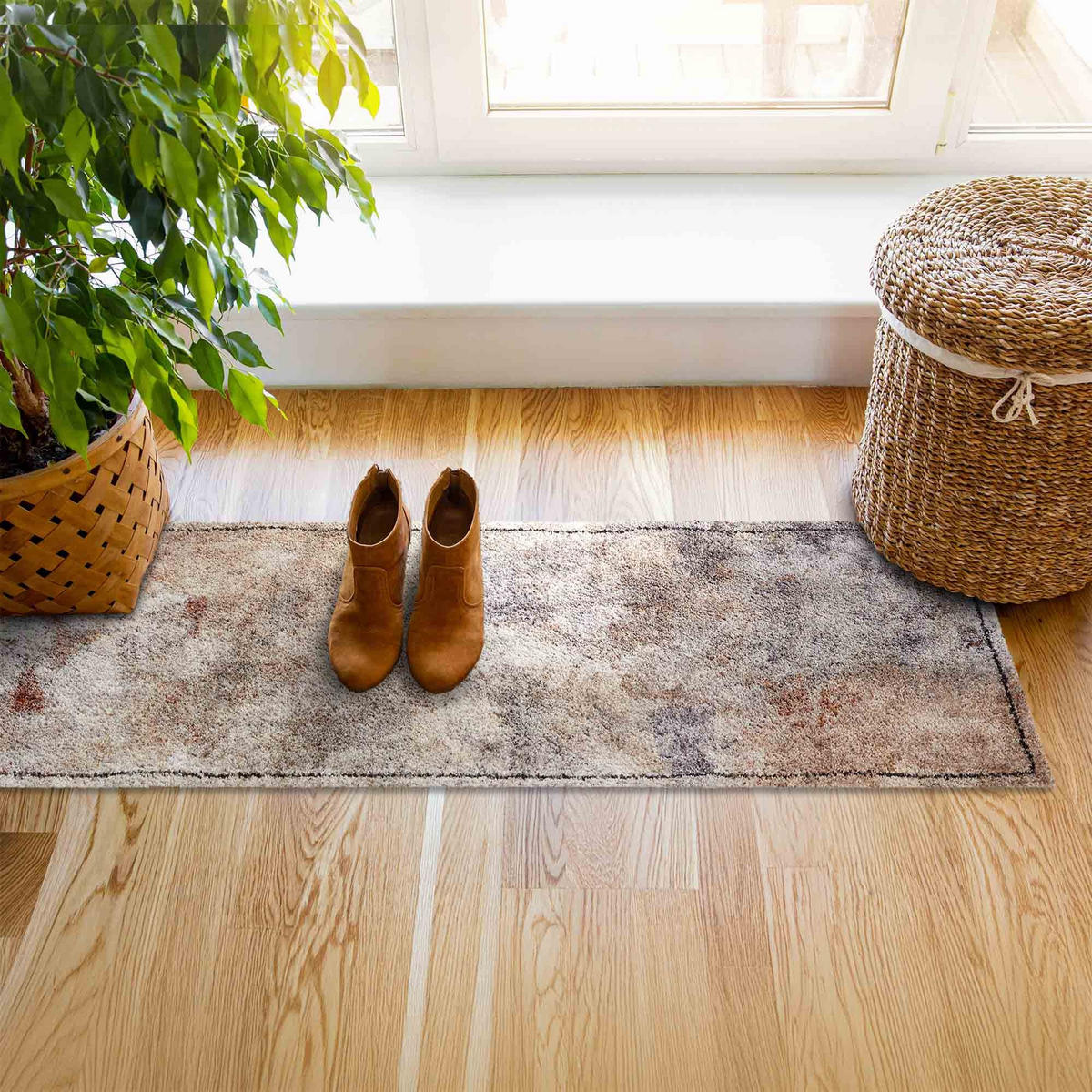 FUSSMATTE LÄUFER PURE & SOFT - Hellbraun, Textil (50/150cm) - Astra