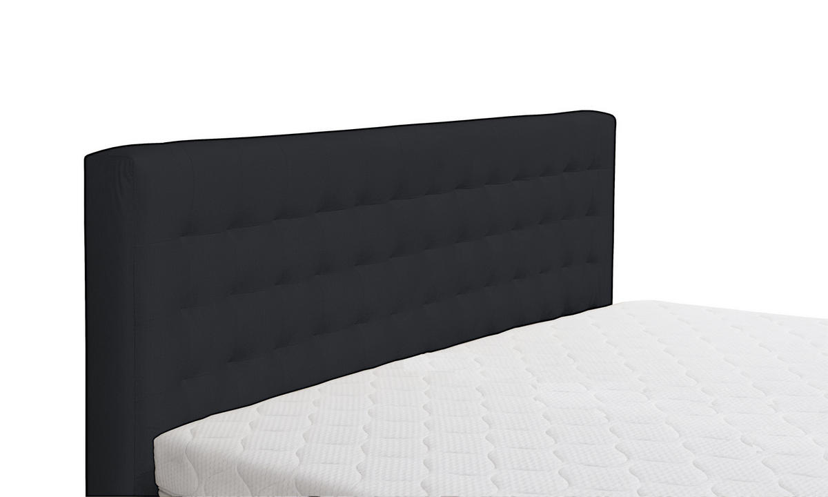 POLSTERBETT mit Bettkasten und Matratze FORTE, Anthrazit, 180x200 cm - Anthrazit, Textil (180/200cm) - KS Home Concept