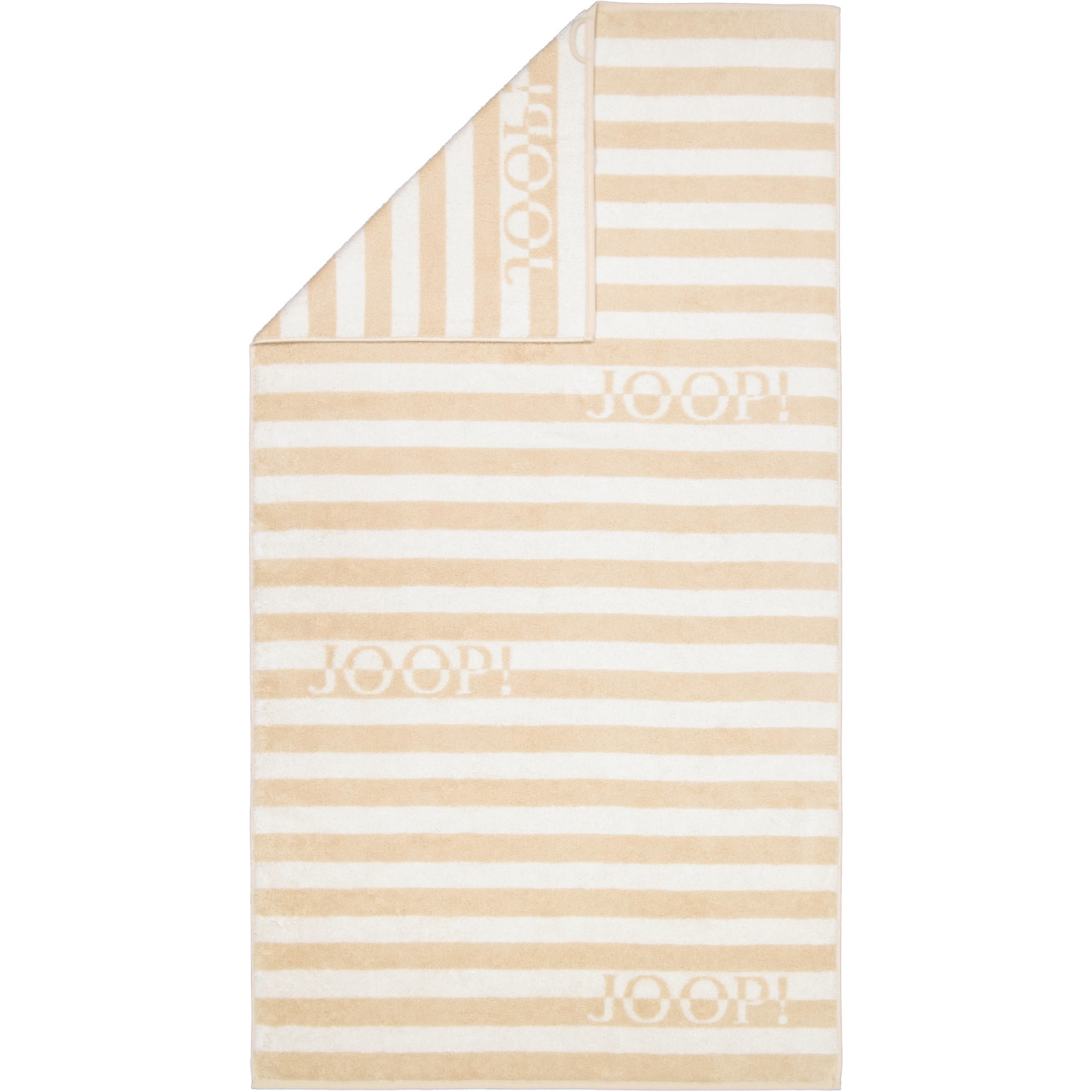 DUSCHTUCH SPLIT STRIPES 1713 NATUR - 36 - Beige, Textil (80/150cm) - Joop!