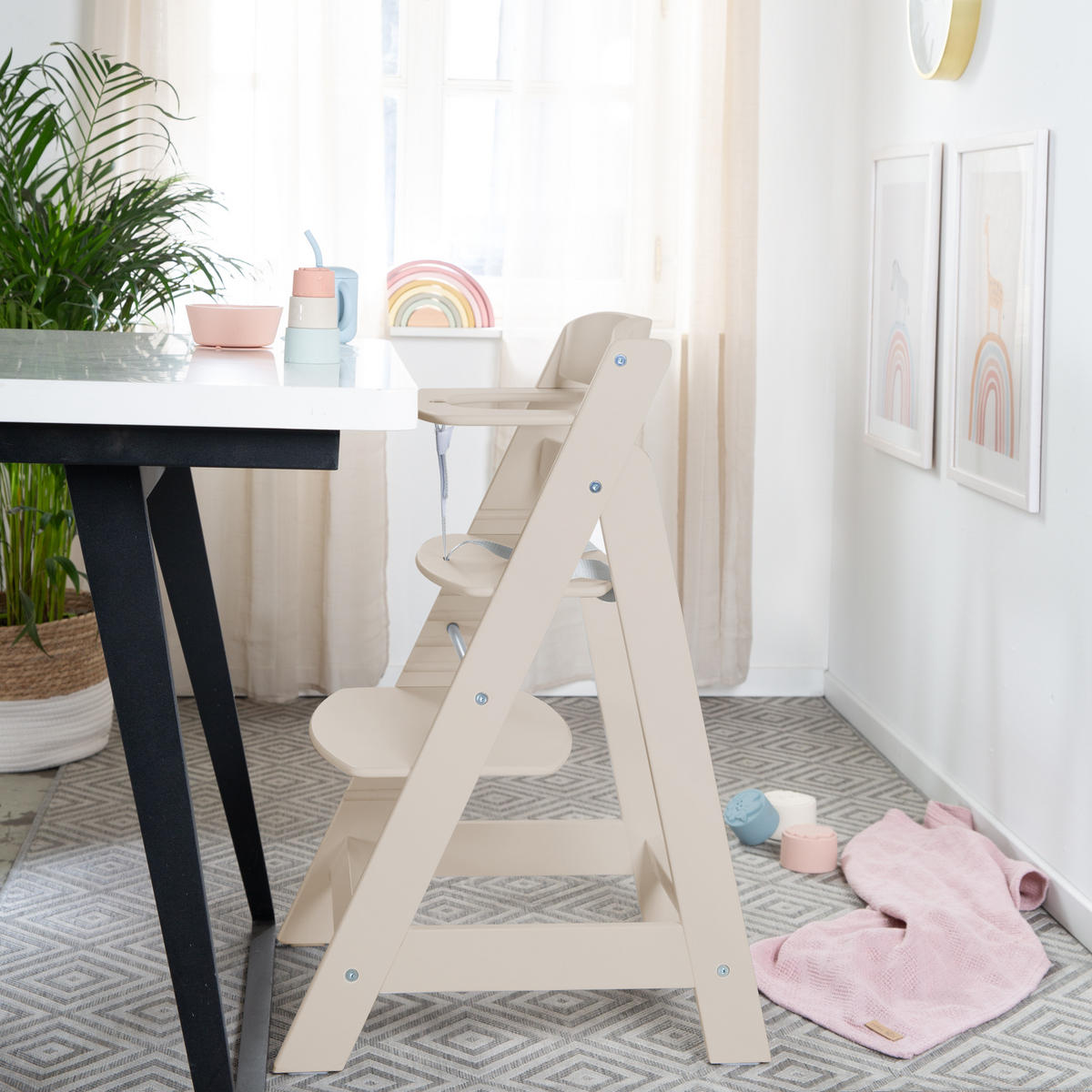 KINDERHOCHSTUHL Sit Up Flex Beige - Beige, Holz (44.5/80/54cm) - Roba