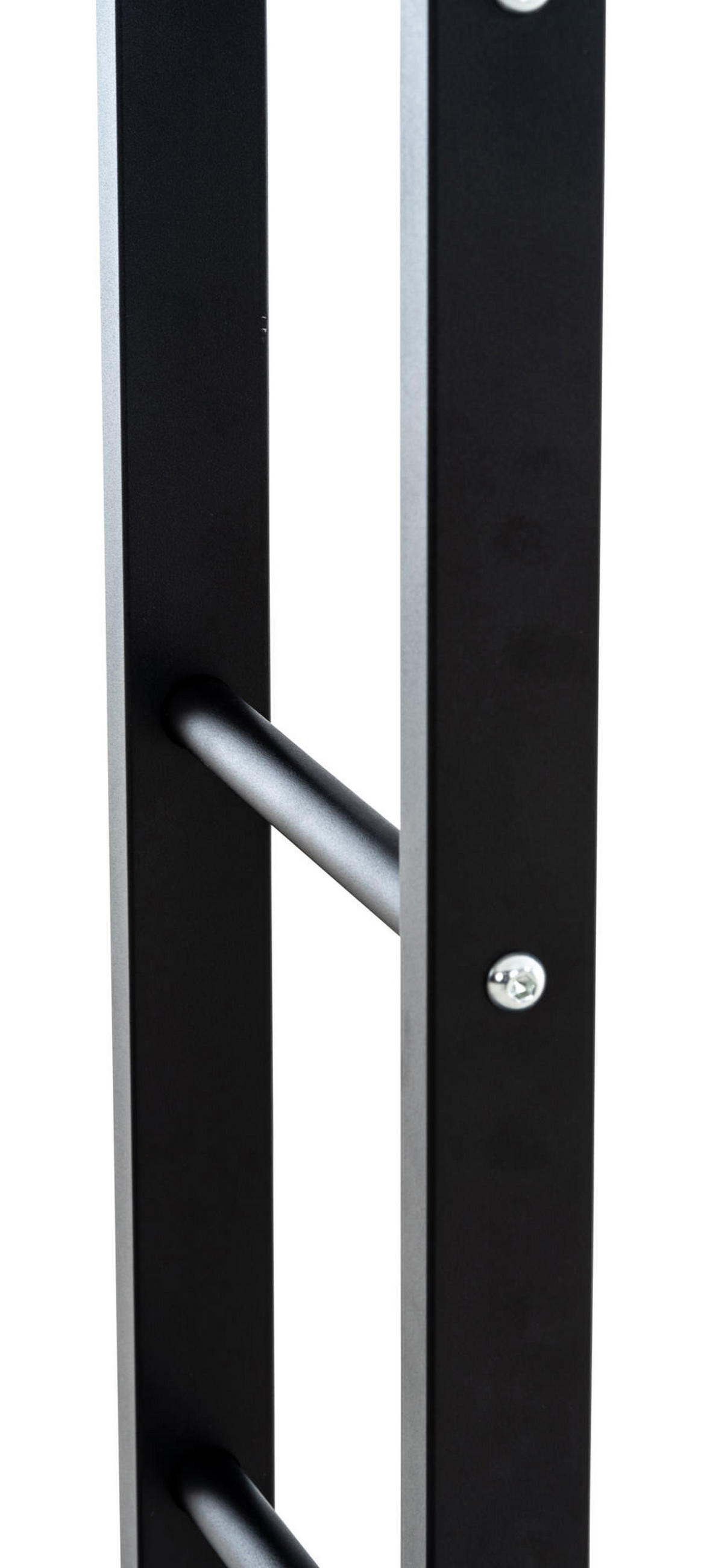 KAMINHOLZSTÄNDER Kerry-II, 25x100x100 Schwarz - Schwarz, Metall (100/100/25cm) - TPFLiving