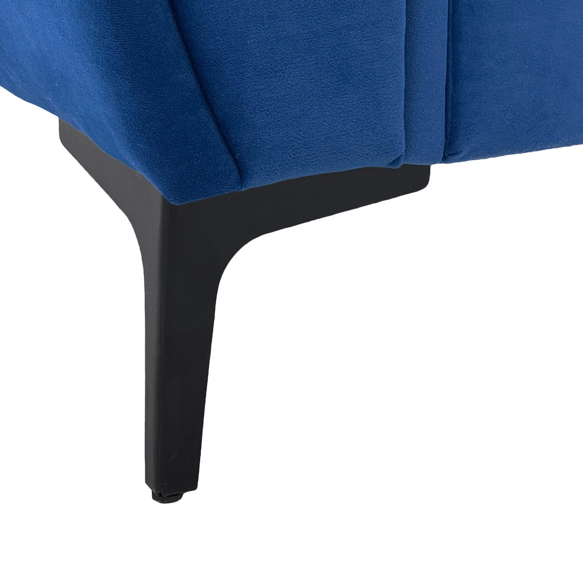 2-SITZER-SOFA DE-35060 mit Federkern Blau - Blau, Metall (81/92/173.5cm) - ComfortXL