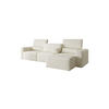 ECKSOFA Modular Premium Weiß - Schwarz/Weiß, Holz/Holzwerkstoff (315/172cm) - Furnisell