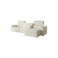 ECKSOFA Modular Premium Weiß - Schwarz/Weiß, Holz/Holzwerkstoff (315/172cm) - Furnisell