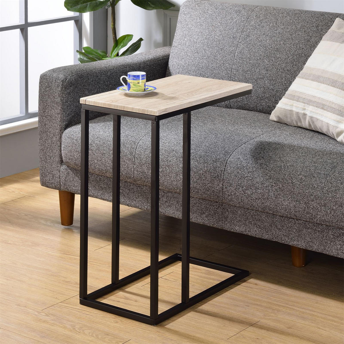 BEISTELLTISCH DEBORA - Wildeiche, Holzwerkstoff (26/46/61cm) - IDIMEX