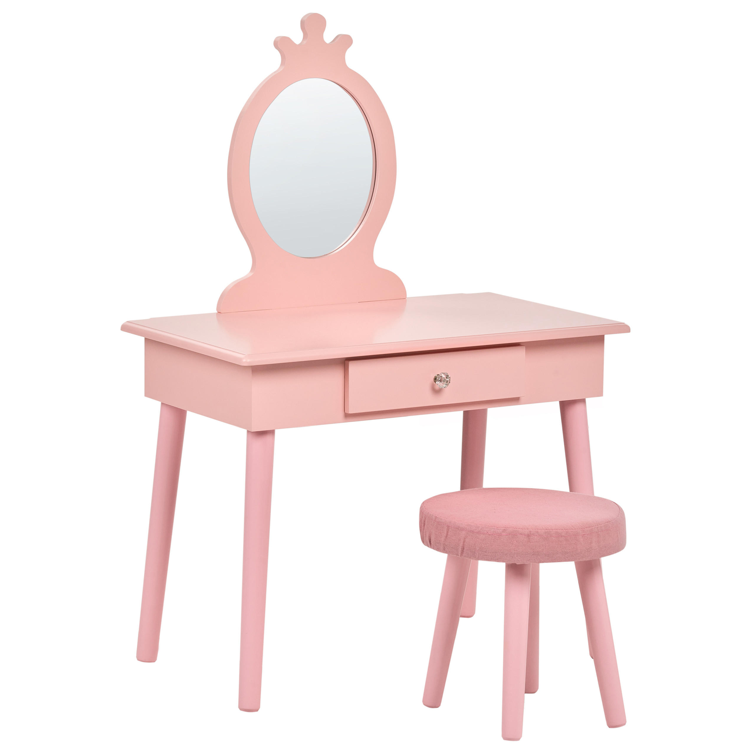 Beliani Kinderschminktisch Pink 62x102x40 cm