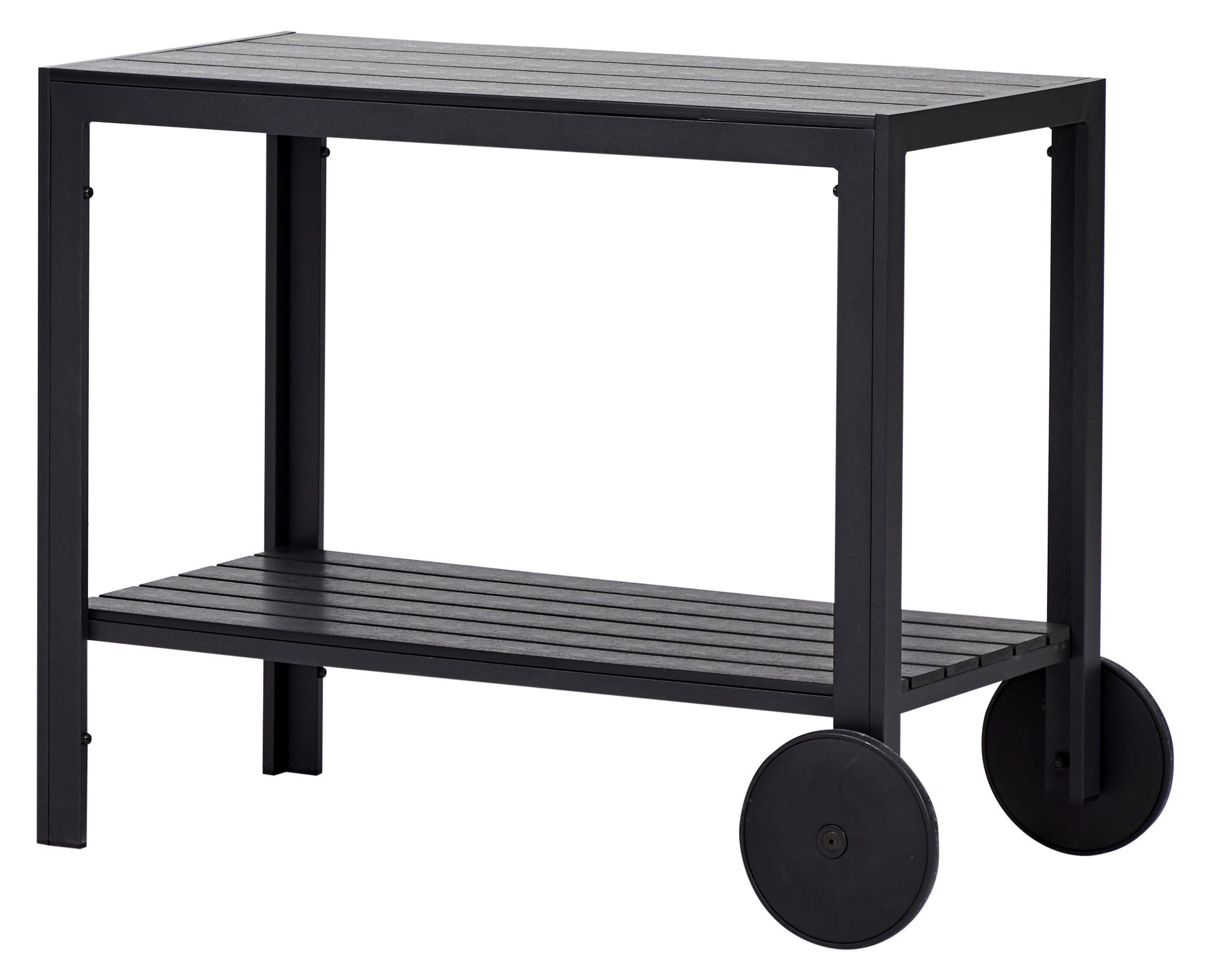 SERVIERWAGEN, Laust, Schwarz, Metall, 90 x 45 x 74 cm - Schwarz, Metall (90/74/45cm) - ebuy24