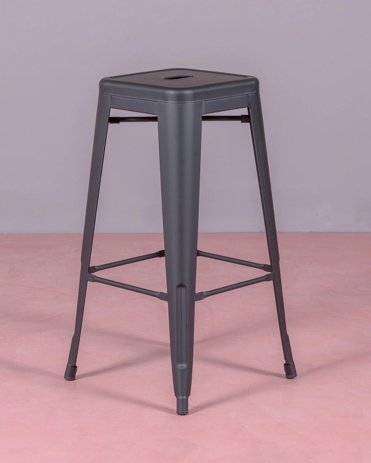 HOCKER Metall Schwarz - Schwarz, Metall (43/78/43cm) - Nest Dream