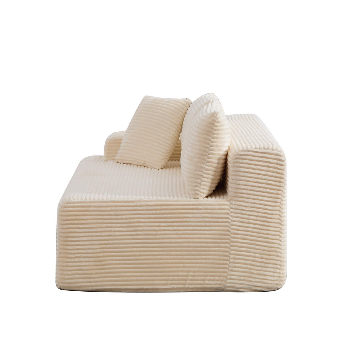 SOFAELEMENT 172/99/74.5 cm Elfenbein Chenillestoff - Ecru, Textil (99/74.5/172cm) - Oxeza
