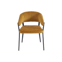 STUHL - 56 cm x 55 cm - Stoff - Senffarben - AVRELA - Dunkelgelb, Textil (56/77/55cm) - Vente-Unique