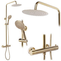 DUSCHGARNITUR Rea Vincent Gold - Goldfarben, Metall (27/123.5/48cm) - REA