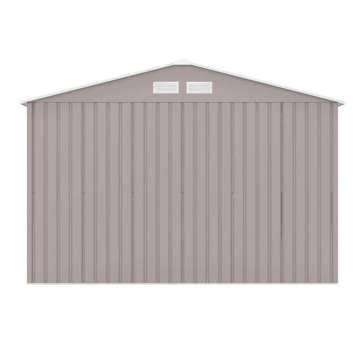 GERÄTEHAUS S200 Metall Hellgrau - Grau, Metall (191/192/277cm) - HATTORO