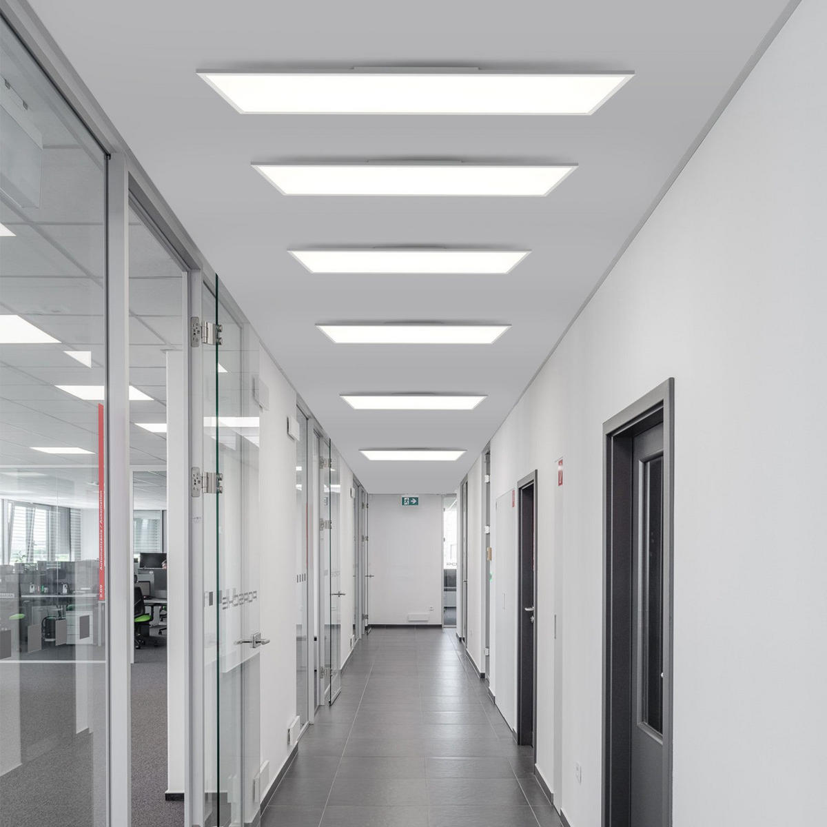 LED-DECKENLEUCHTE Landshut 100/25/4.5 cm - Weiß, Metall (100/25/4.5cm) - Nettlife