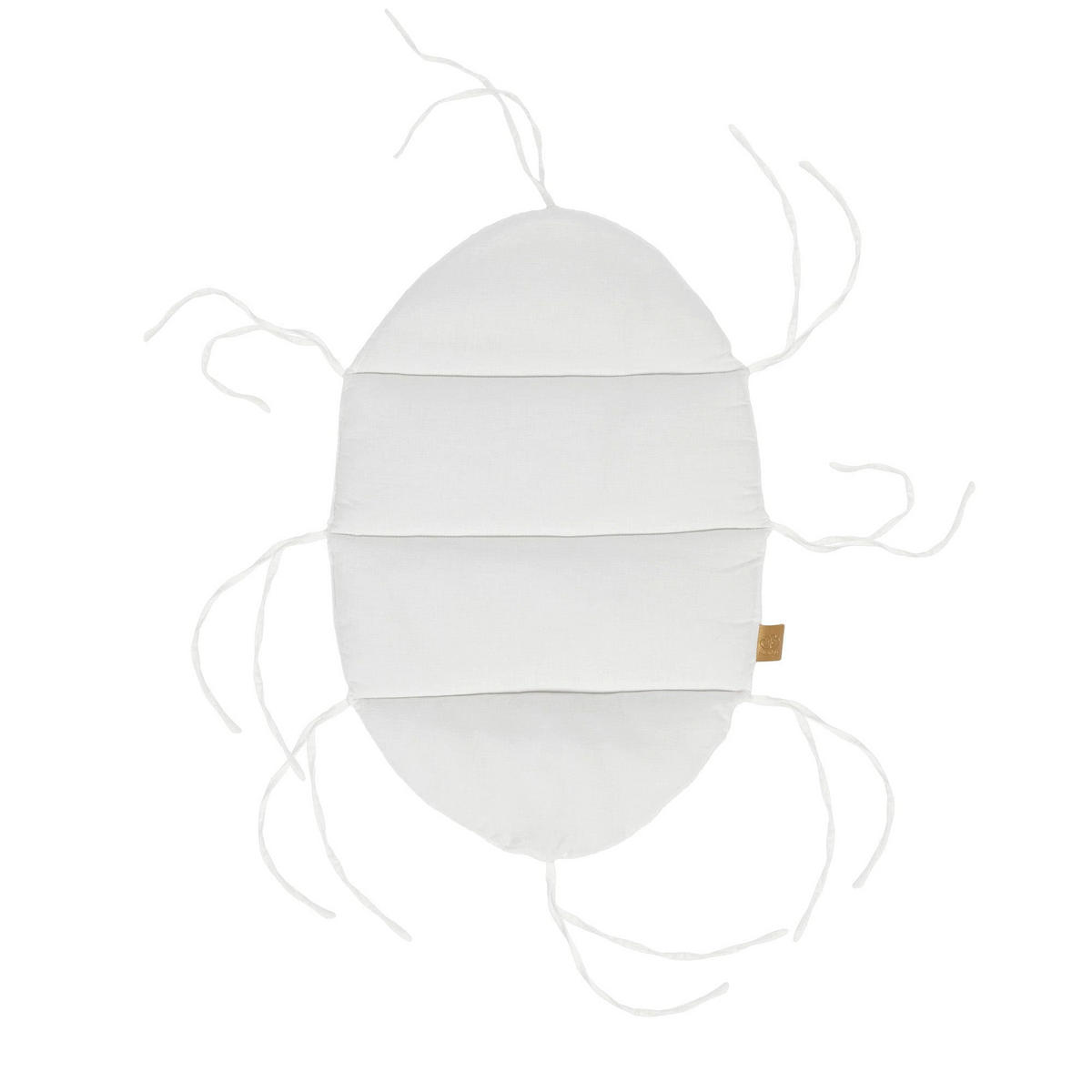 BABYKOKON MIT ZOPF, Boucle, weiß - Weiß, Textil (47/70cm) - MeowBaby
