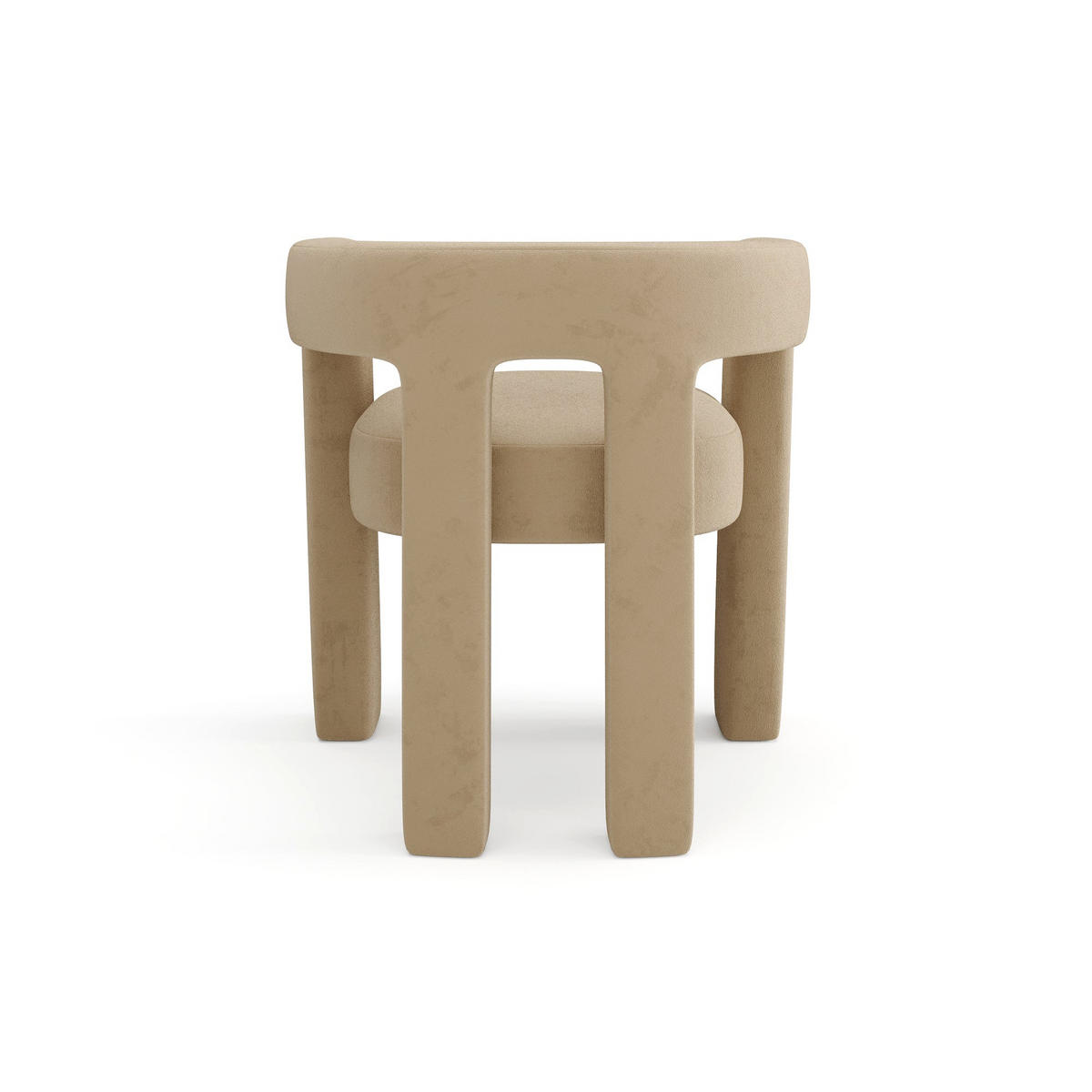 ESSZIMMERSTUHL Glatter Samt Beige 66cm - Beige, Textil (66/68/55cm) - Sia Home
