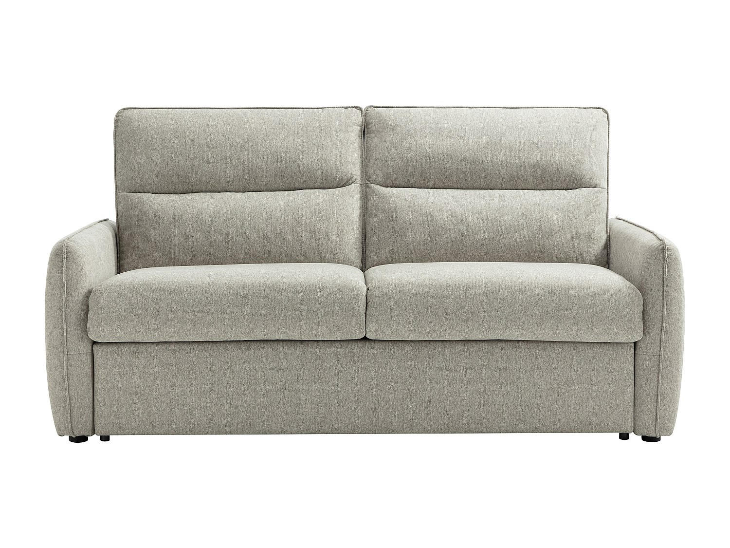 SCHLAFSOFA - 3 Personen - Stoff - Grau - - Grau, Textil (195/101/210cm) - Vente-Unique