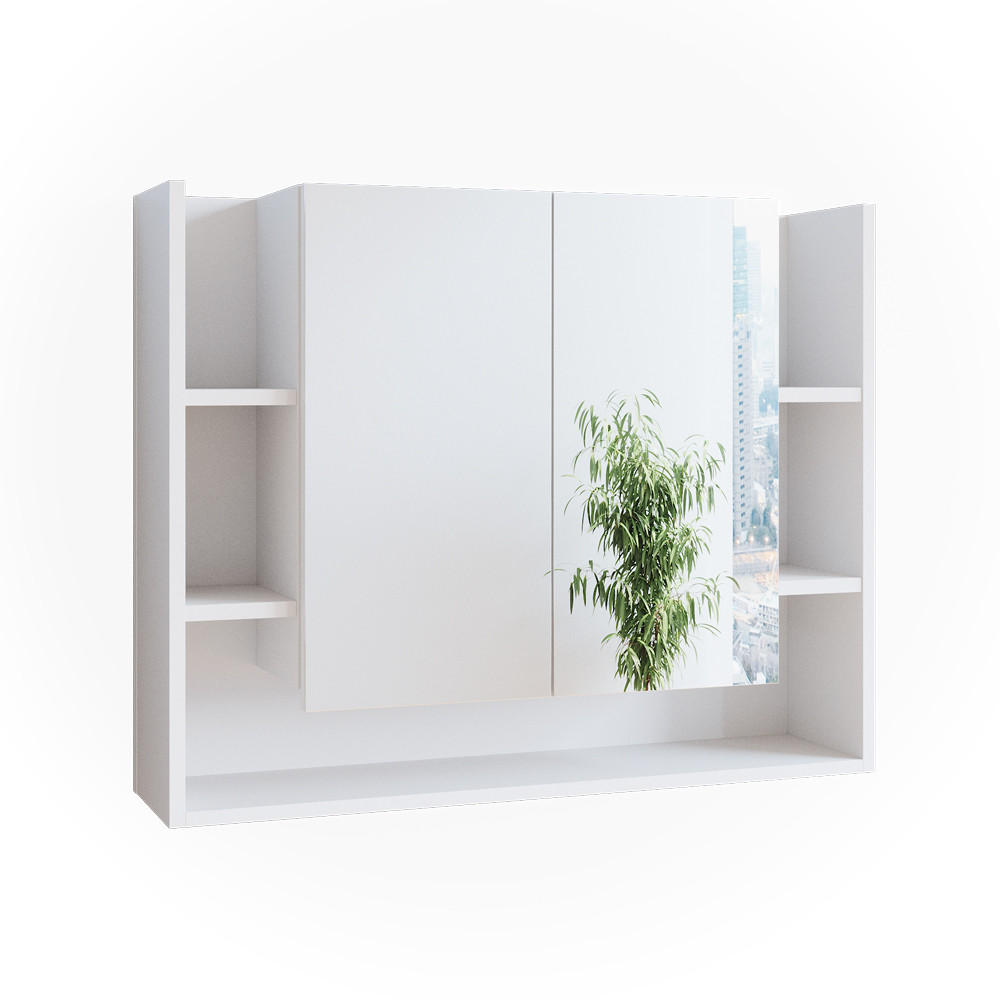 BADRUMSSPEGELSKÅP Elira Vit 80.2x64 cm 64/80.2/21.2 cm
