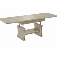 COUCHTISCH rechteckig ausziehbar höhenverstellbar - Sonoma Eiche, Holzwerkstoff (70/120/60cm) - designimpex