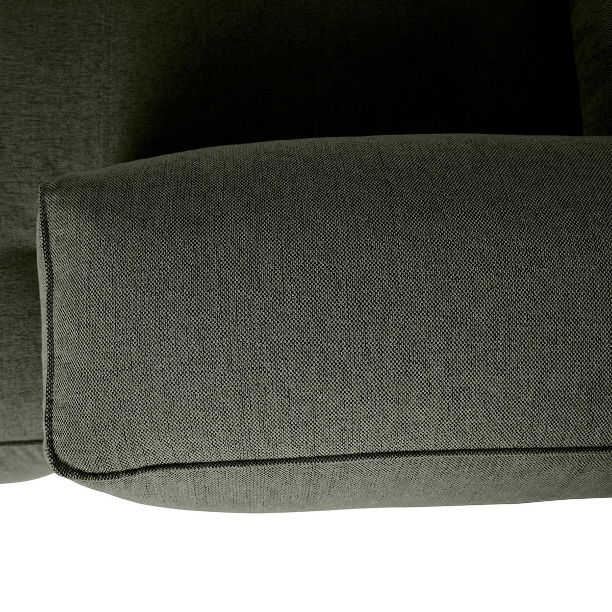 3-SITZER ECKSOFA mit Longchair - Schwarz/Grau, Kunststoff/Textil (284/173cm) - home24