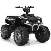 KINDERQUAD 12V Elektro Schwarz - Schwarz, Kunststoff (67/74/104cm) - COSTWAY