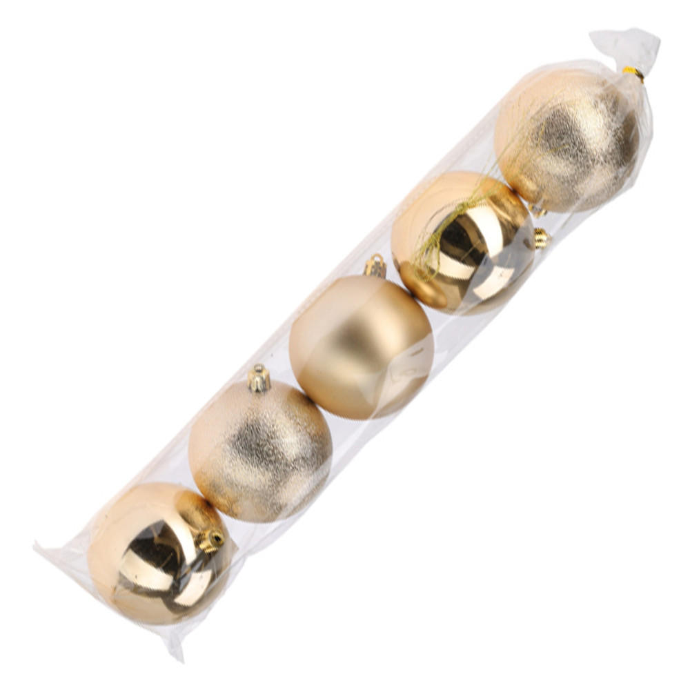 CHRISTBAUMKUGEL Santa Lila Gold 8/8/8 cm Kunstoff - Goldfarben, Kunststoff (8/8/8cm) - Mondex