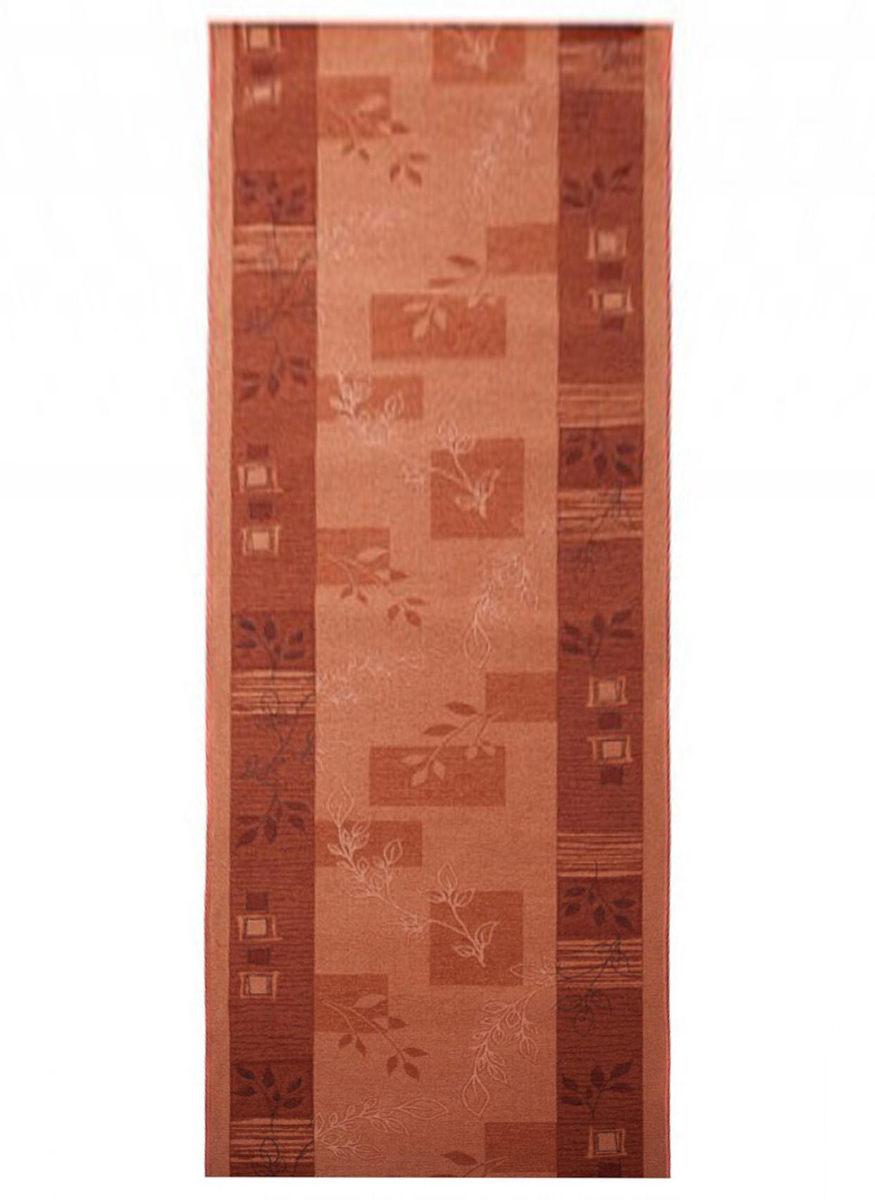 TEPPICHLÄUFER Anti-Rutsch Rostfarben rutschfest Gummiunterlage 67/1300 cm - Rostfarben, Textil (67/1300cm) - Tapiso