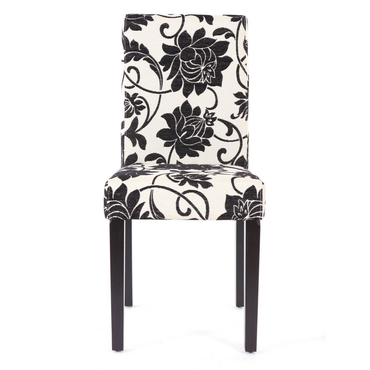 ESSZIMMERSTUHL Weiß, Schwarz 2er-Set - Creme/Schwarz, Textil (43/90/56cm) - Jamb