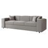 SCHLAFSOFA Santos Boucle - Schwarz/Grau, Holzwerkstoff/Kunststoff (252/79/88cm) - MIRJAN24