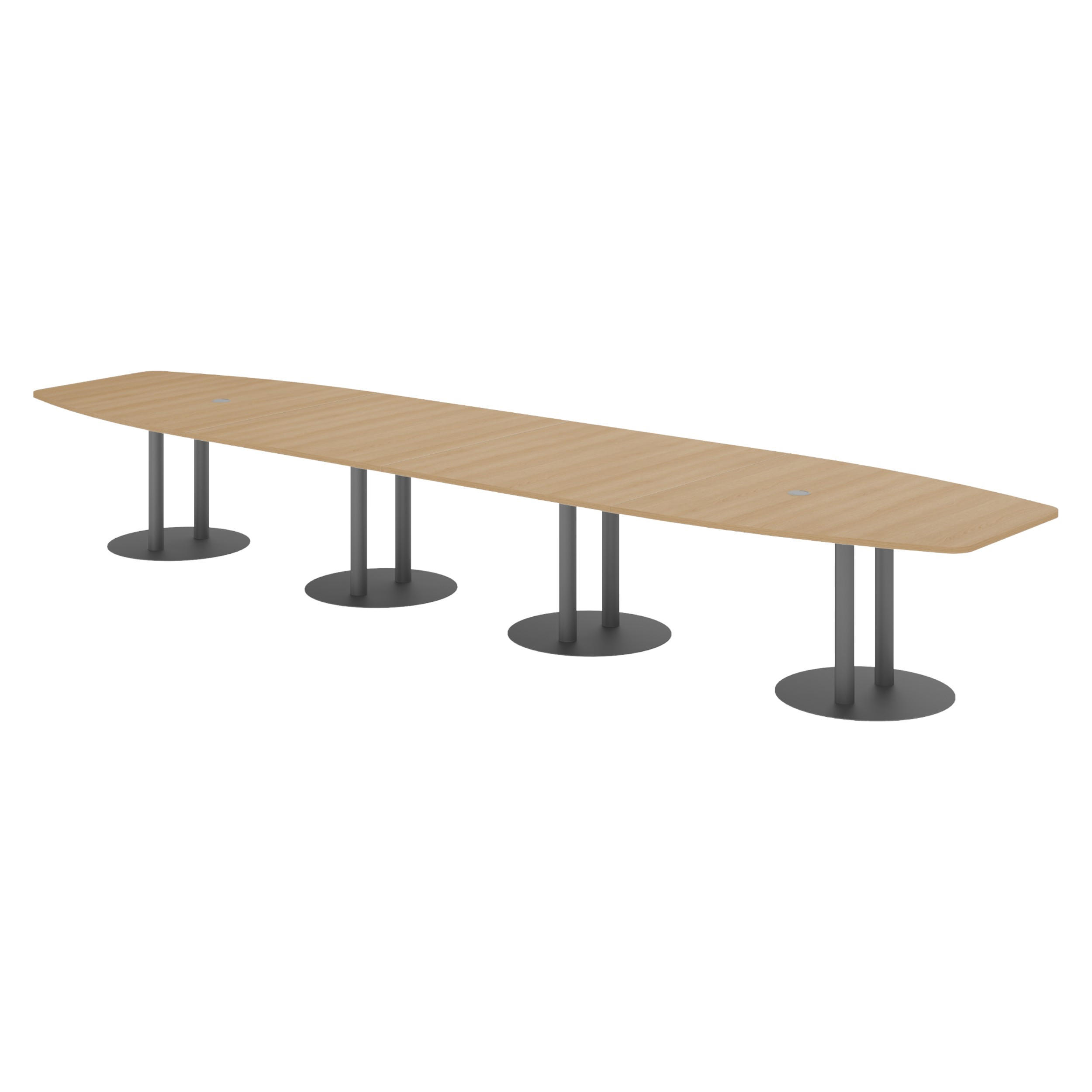 bümö Konferenztisch Eiche, Graphit 520x74x130 cm