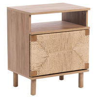 NACHTTISCH Hellbraun Bondi - Hellbraun, Holzwerkstoff (36/49/54cm) - Beliani