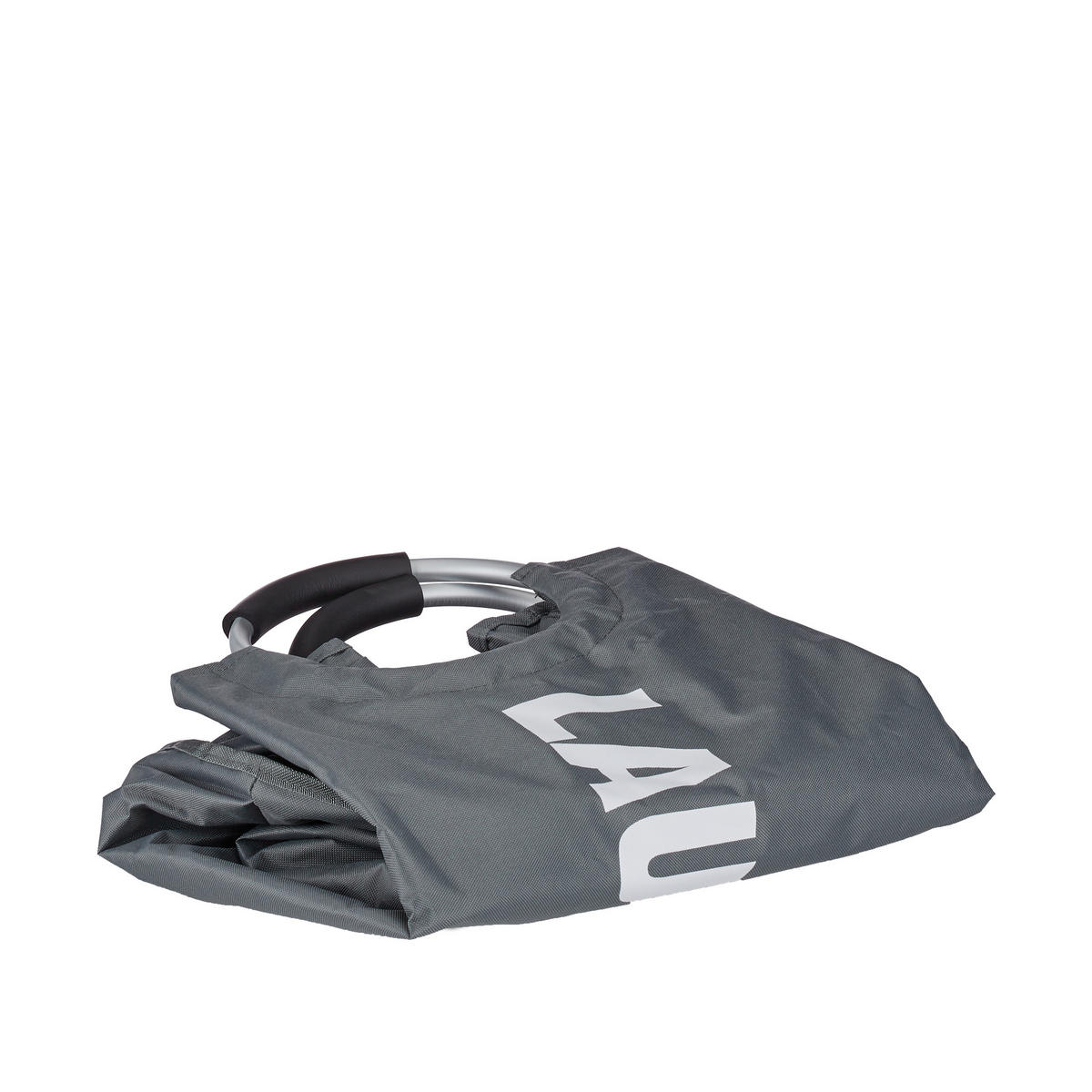 WÄSCHEKORB - Anthrazit, Textil/Metall (38/70/38cm) - Relaxdays
