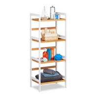 BADREGAL - Multicolor, Holz/Holzwerkstoff (45/110/31.5cm) - Relaxdays