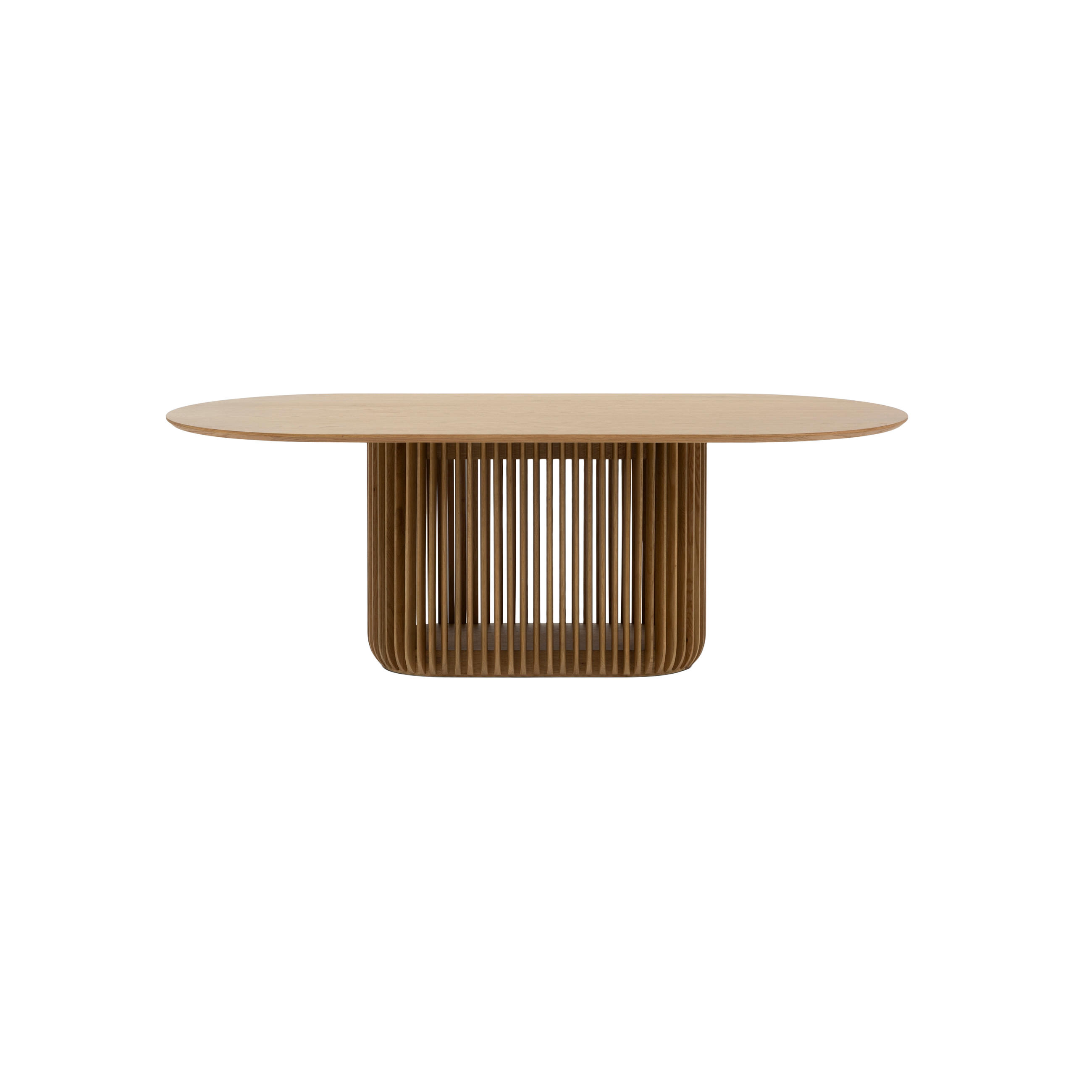 ESSTISCH Franz, Natur Massiveiche - Beige, Holz (220/105/76cm) - WOODEK