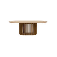 ESSTISCH Franz, Natur Massiveiche - Beige, Holz (220/105/76cm) - WOODEK
