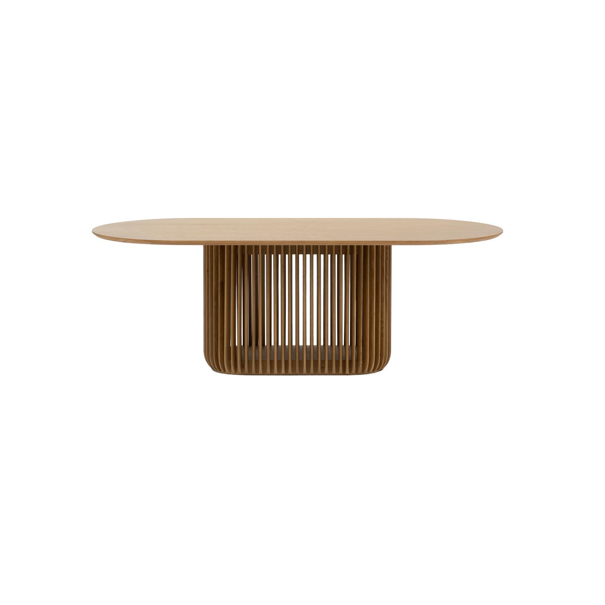 ESSTISCH Franz, Natur Massiveiche - Beige, Holz (220/105/76cm) - WOODEK