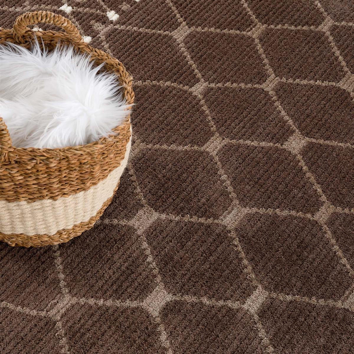 KURZFLOR-TEPPICH April 2312 Braun 140x200 cm - Braun, Textil (140/200cm) - carpet city