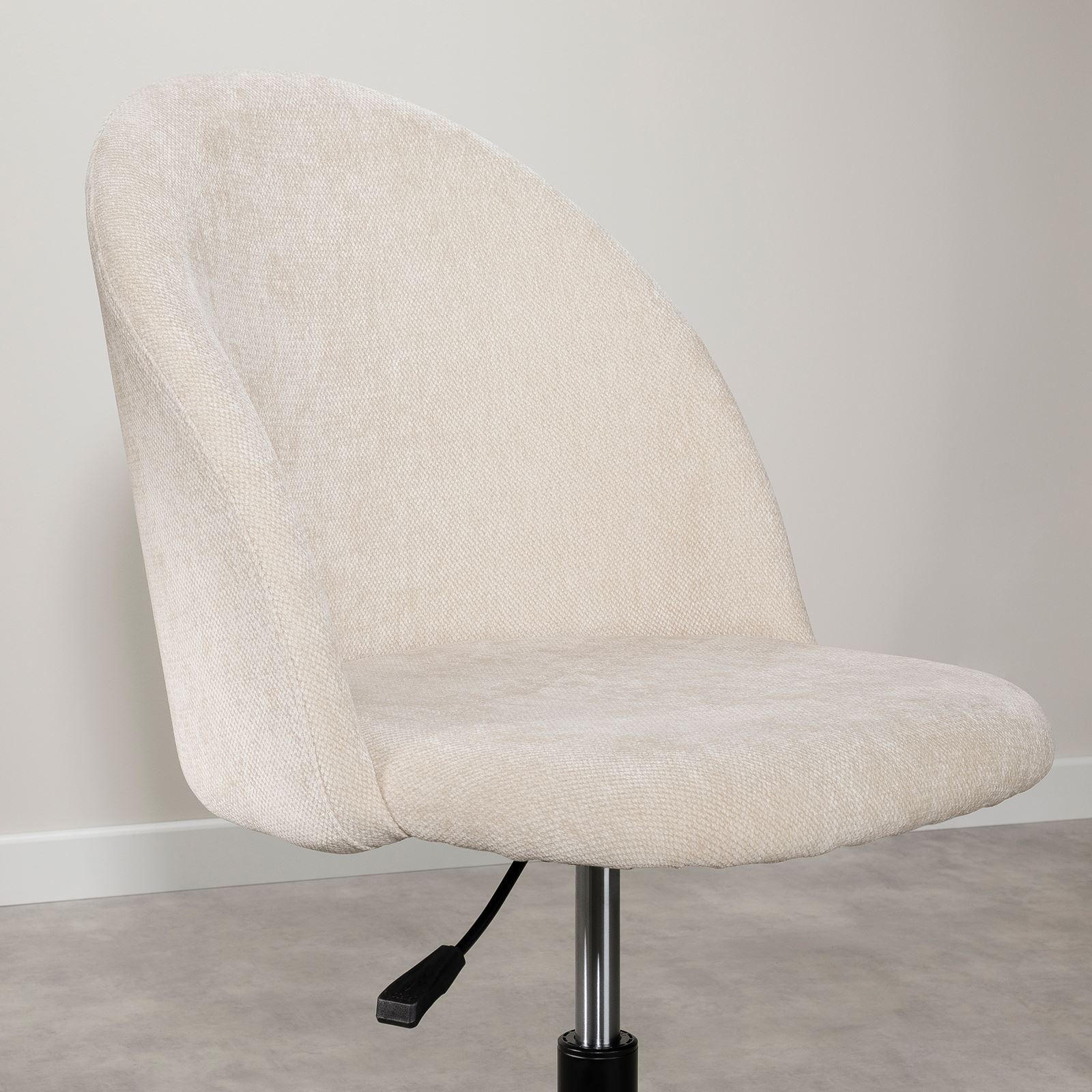 BÜRODREHSTUHL YENGA - Beige, Textil (50/81/54cm) - IDIMEX