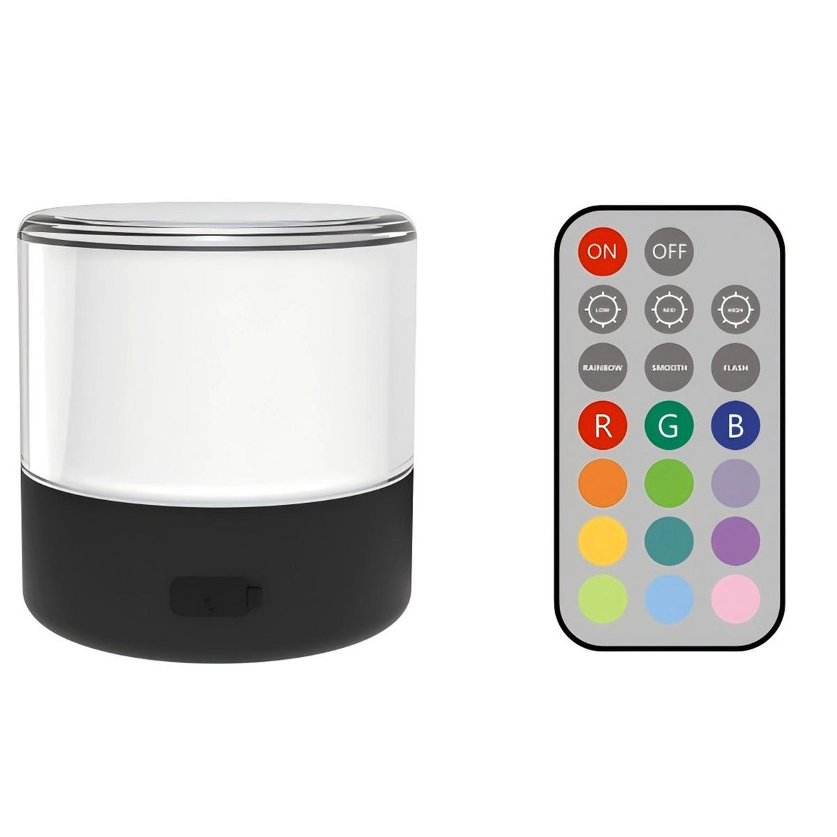 LED-GLUHBIRNE BOLO schwarz - Schwarz, Kunststoff (12/4.8/11cm) - Lumisky