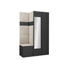 GARDEROBEN-SET Orion XXVI - Beige/Graphitfarben, Holzwerkstoff/Kunststoff (116/186/46cm) - MIRJAN24
