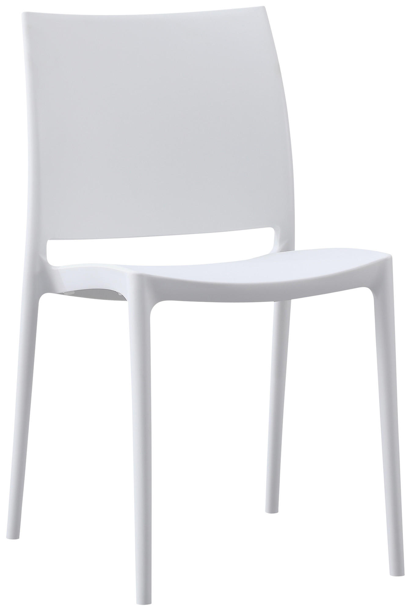 GARTENSTUHL Kunststoff Weiß - Weiß, Kunststoff (42/81/49cm) - CLP