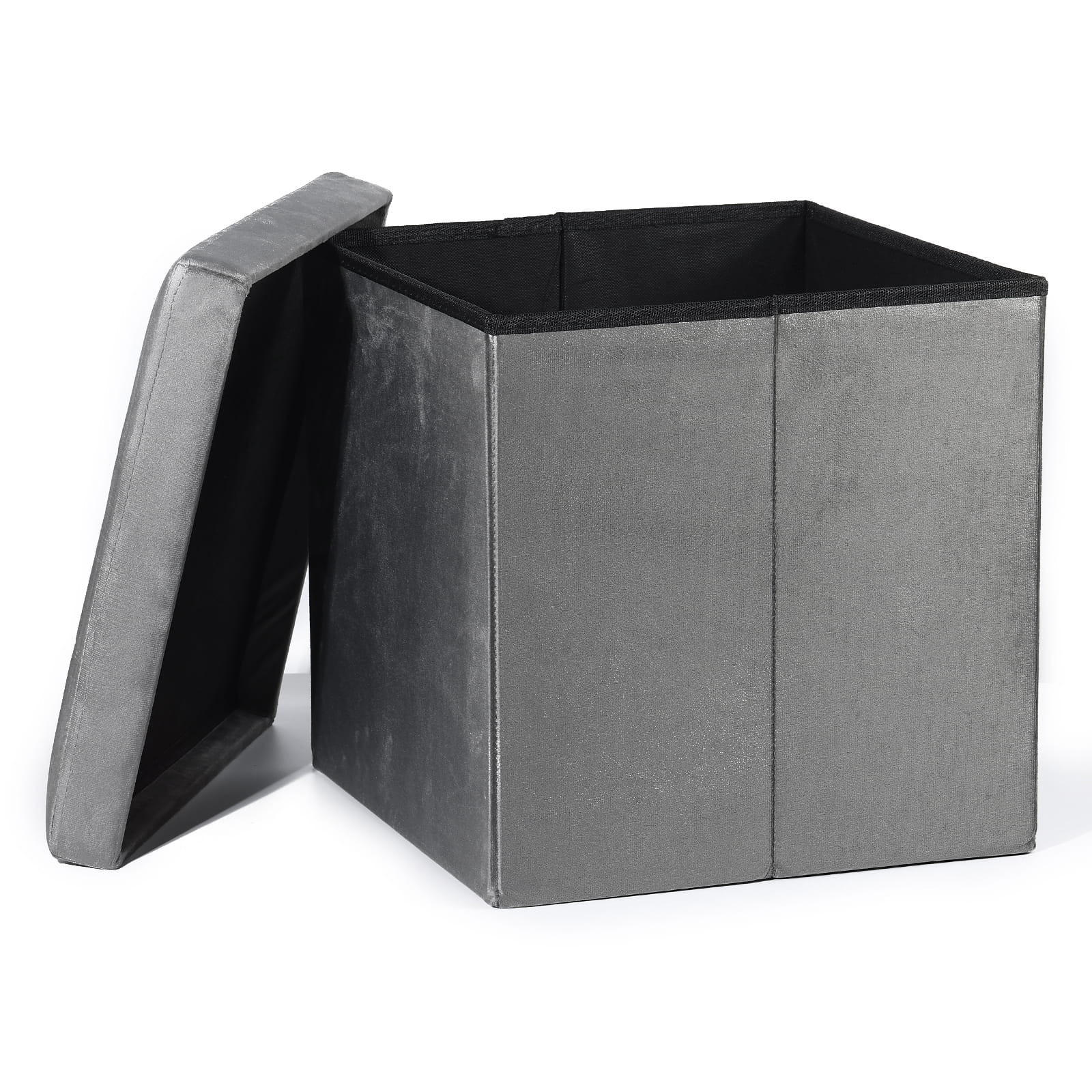SITZBOX Ravello L mit Knöpfen Samt Grau - Grau, Textil (38/38/38cm) - Komodee