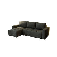 ECKSOFA Noha In Paros - Anthrazit, Holzwerkstoff/Textil (231/142cm) - Fun Möbel