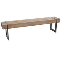SITZBANK Braun, Schwarz - Schwarz/Braun, Holz (180/45/34cm) - MCW