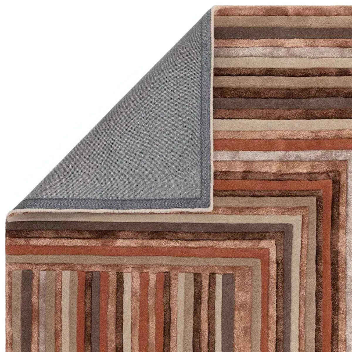 TEPPICH Moderner aus Wolle für Wohn- und Schlafzimmer NETO Rot 200 x 300 cm - Rot, Naturmaterialien (200/300cm) - Novatrend