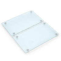 GLASSCHNEIDEPLATTEN 2-er Set 52/30 cm - Transparent, Glas (30/52cm) - ZELLER