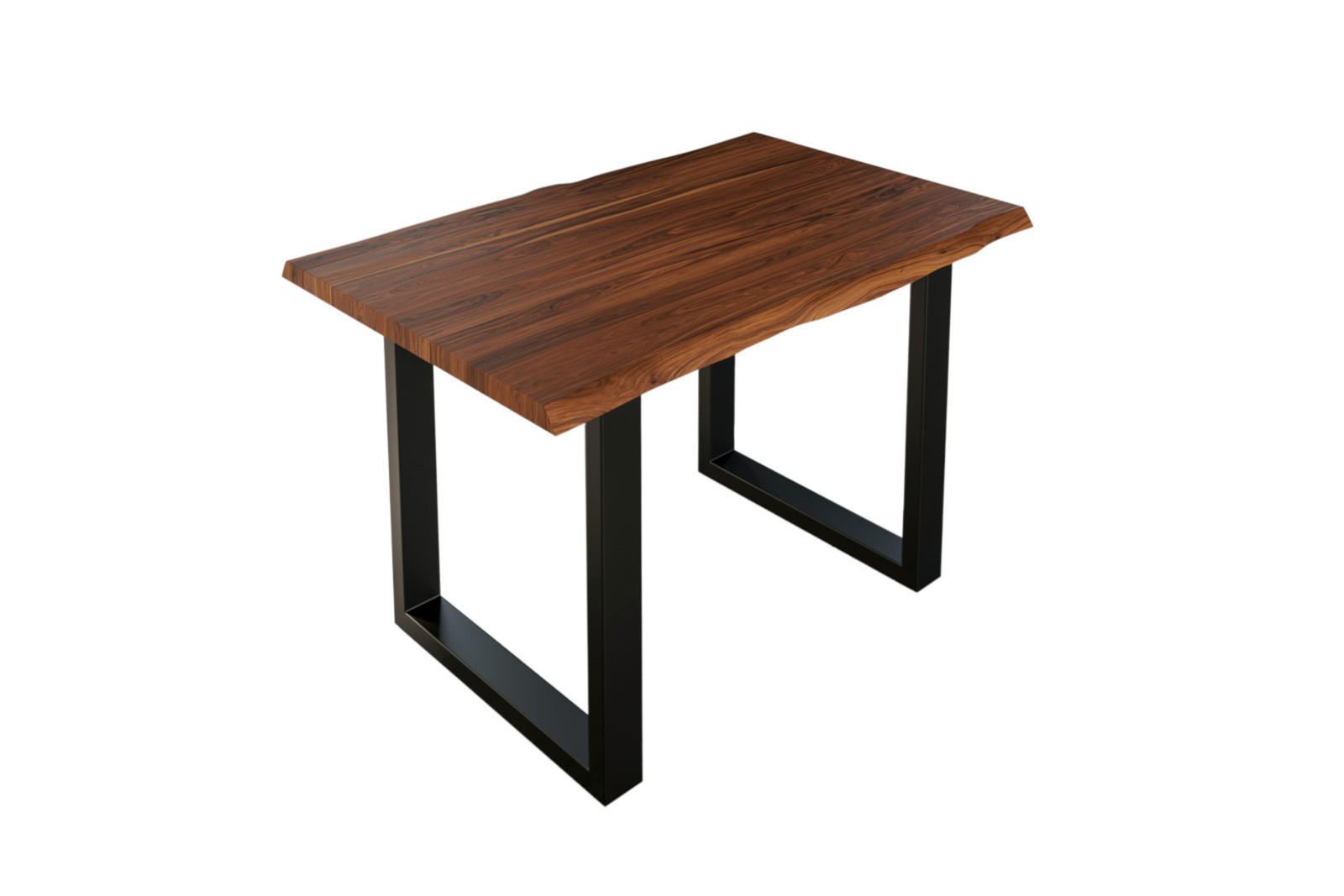 ESSTISCH LAUREN - Nussbaumfarben/Walnussfarben, Holz/Metall (80/120/77cm) - SAM