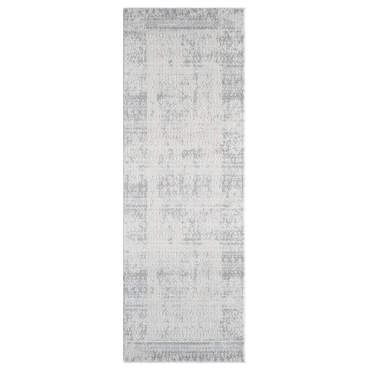 KURZFLOR-TEPPICH Antik 232 Grau 80x300 cm - Grau, Textil (80/300cm) - carpet city