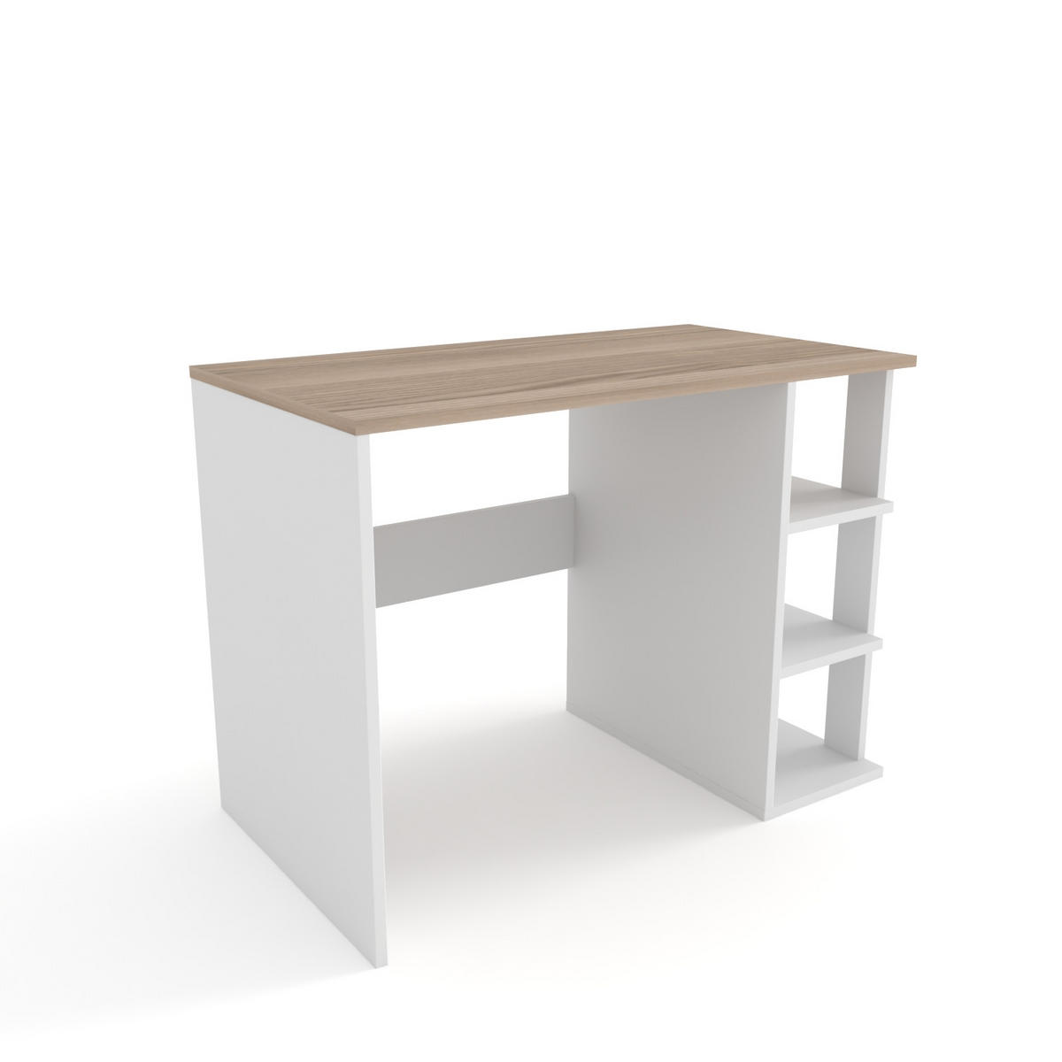 COMPUTERTISCH Polina Cordoba Weiß - Creme, Holzwerkstoff (60/115/12cm) - Decorotika