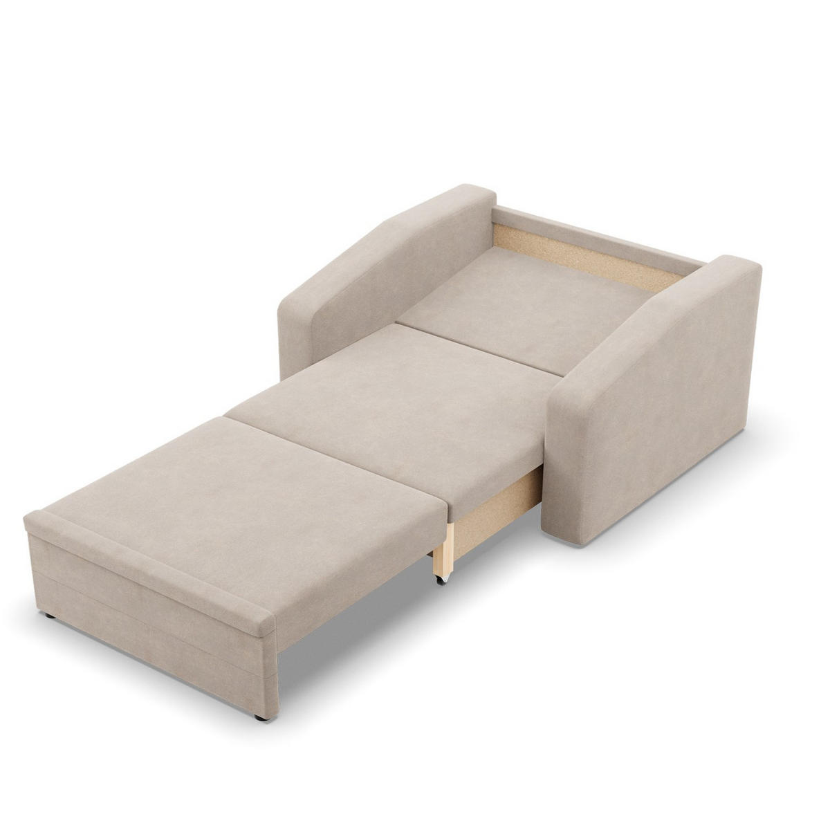 LOUNGESESSEL ORBIT, 90 CM, Beige - Beige, Textil (118/80/87cm)